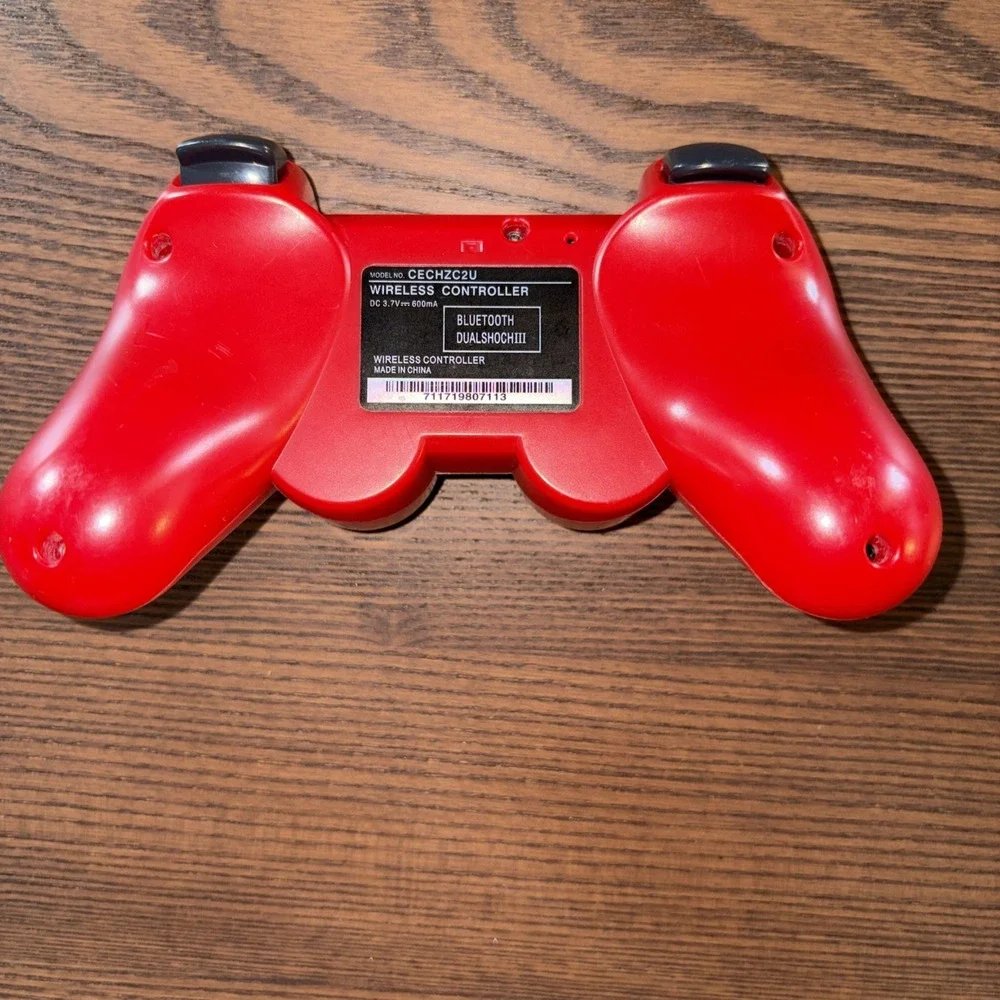 Sony PlayStation PS3 Red DualShock 3‎ Controller CECHZC2U A1 Wireless OEM TESTED